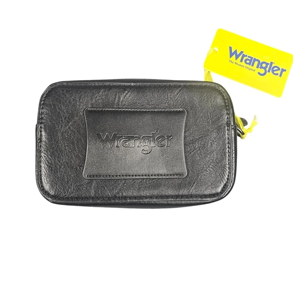 Wrangler Black Crossbody Bag Purse with Strap Shoulder Country Western Rodeo NWT
